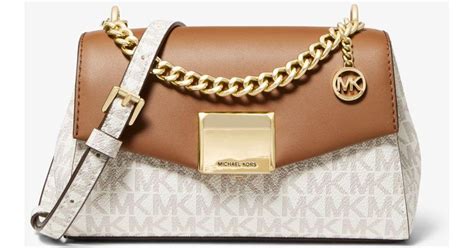 michael kors lita small leather crossbody bag